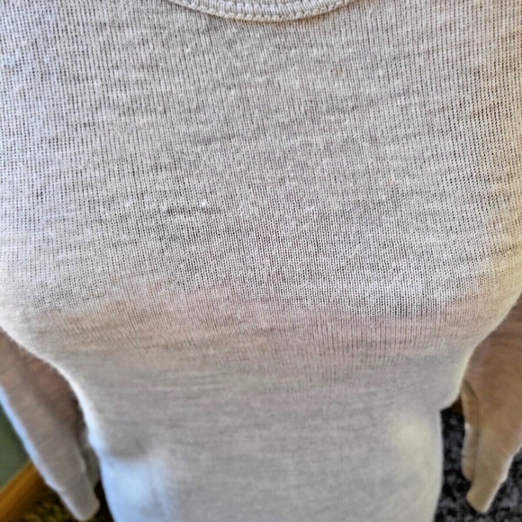 Vintage Maglificio di Tollegno Bisque merino wool Knit Dress Sz 6 ~Made in Italy - Picture 5 of 7